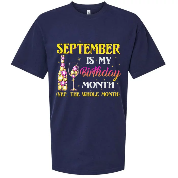 September Is My Birthday Month Yep The Whole Month Sueded Cloud Jersey T-Shirt