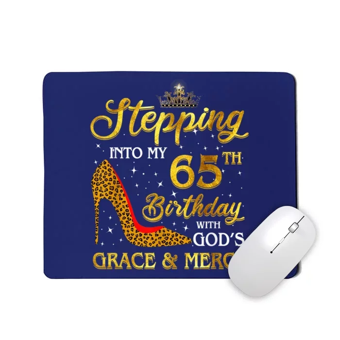 Stepping Into My 65th Birthday Present Gift Girl Wo 65 Year Old Mousepad