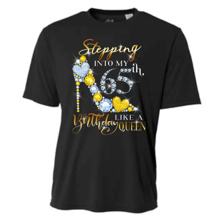 Stepping Into My 65th Birthday Like A queen Birthday boss Cooling Performance Crew T-Shirt