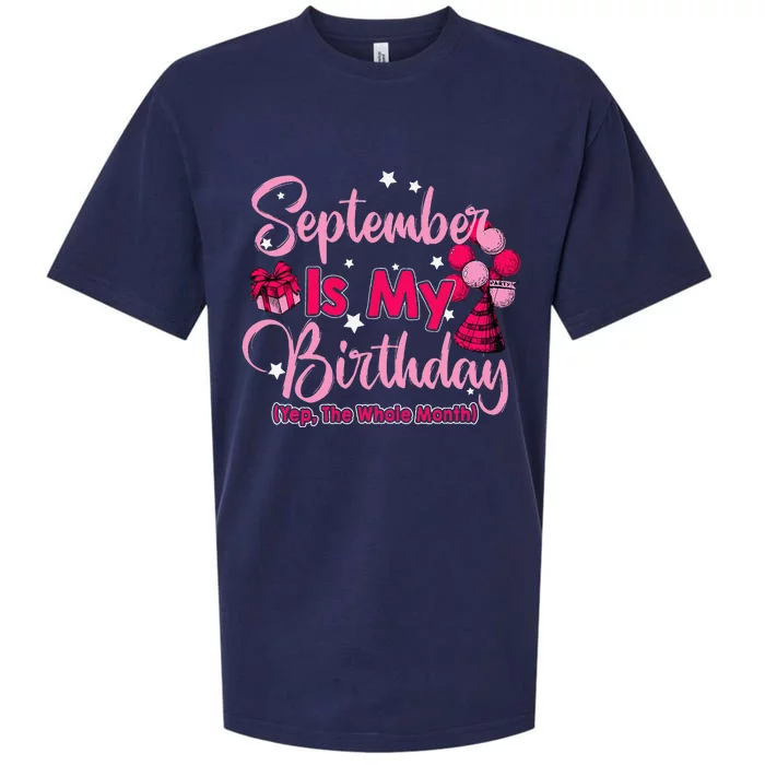 September Is My Birthday Month Yep The Whole Month Sueded Cloud Jersey T-Shirt