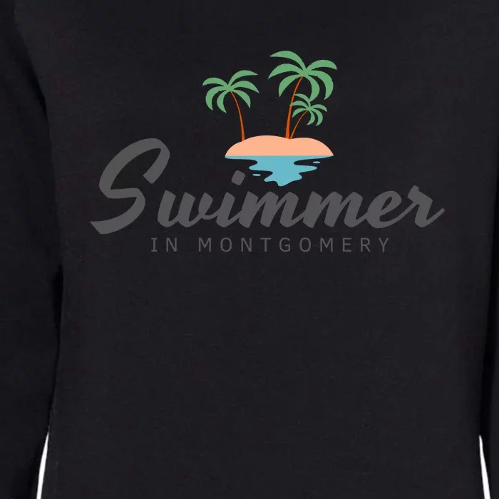 Swimmer In Montgomery Riverboat Brawl Womens California Wash Sweatshirt