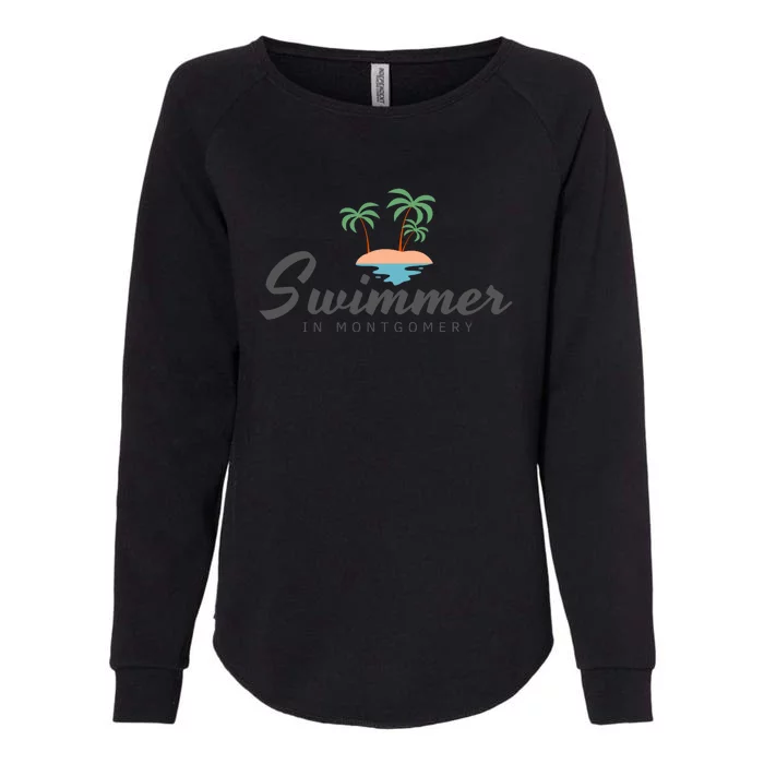 Swimmer In Montgomery Riverboat Brawl Womens California Wash Sweatshirt