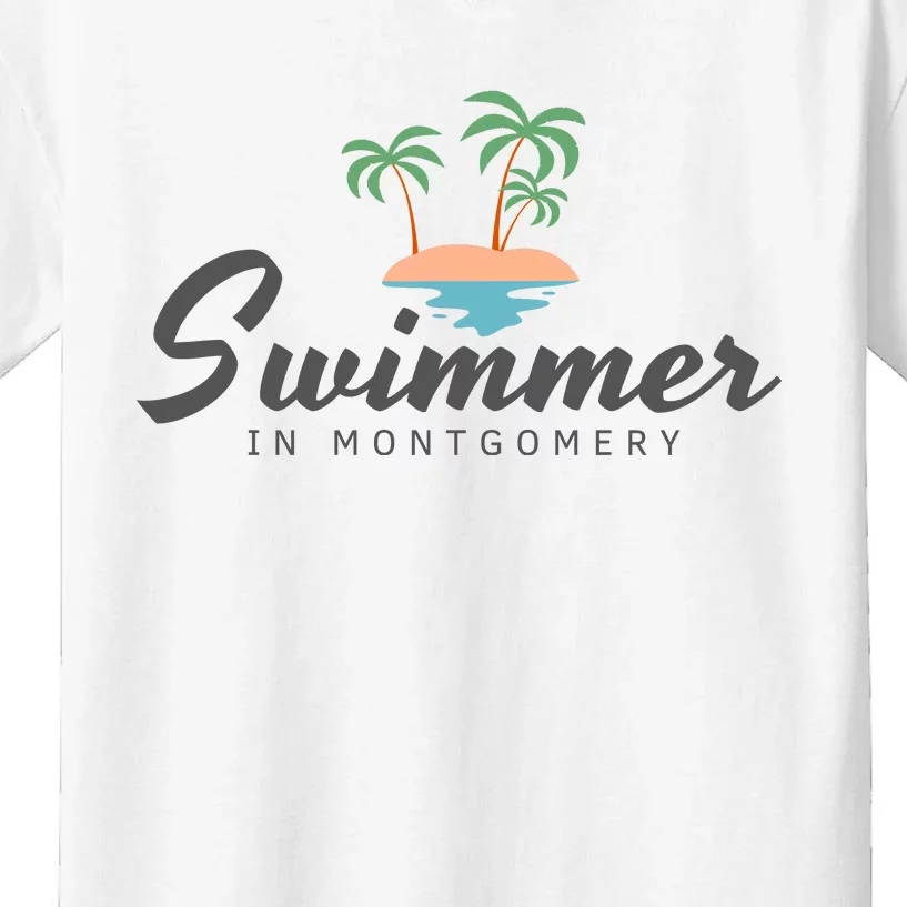 Swimmer In Montgomery Riverboat Brawl Kids T-Shirt