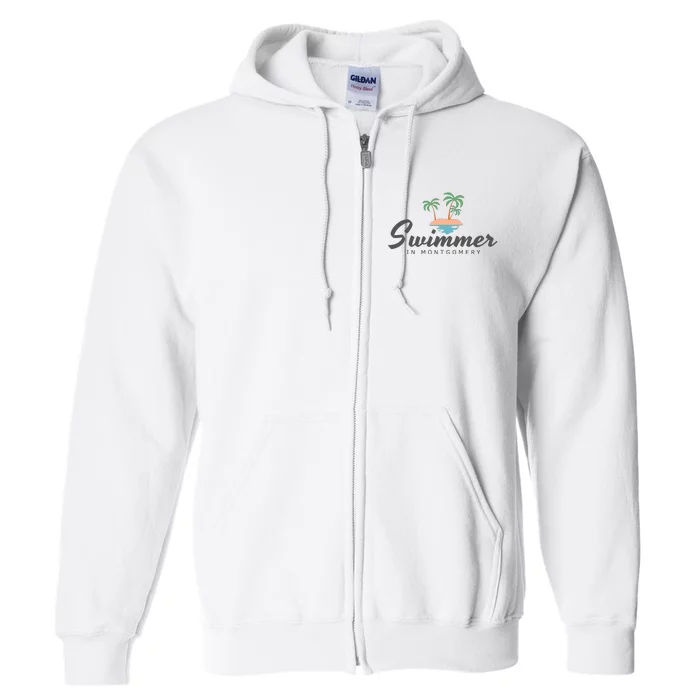 Swimmer In Montgomery Riverboat Brawl Full Zip Hoodie