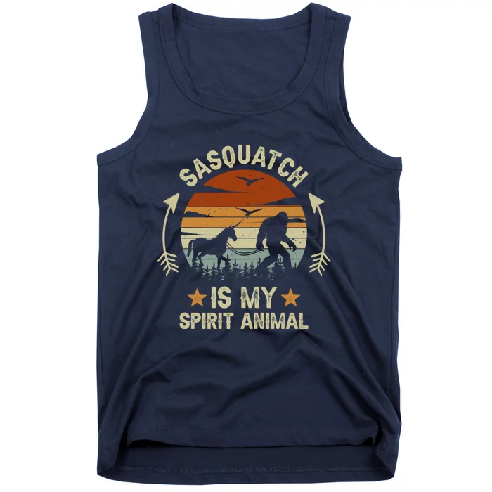 Sasquatch Is My Spirit Animal Vintage Sasquatch Lover Tank Top