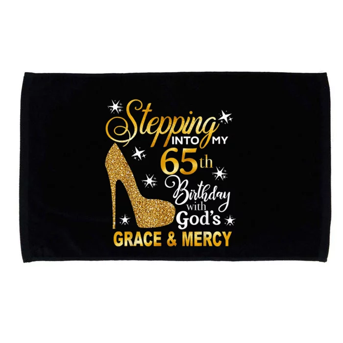 Stepping into my 65th birthday with God's grace & Mercy Microfiber Hand Towel