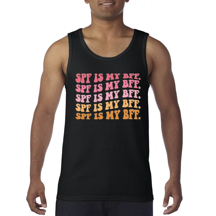 SPF Is My BFF Dermatology Dermatologist Sunscreen Skincare Tank Top