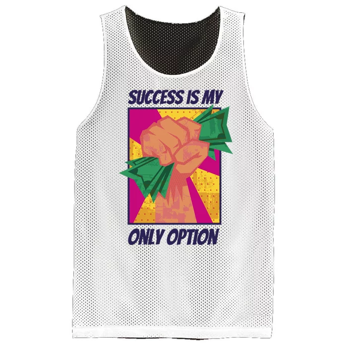 Success Is My Only Option Money Mesh Reversible Basketball Jersey Tank