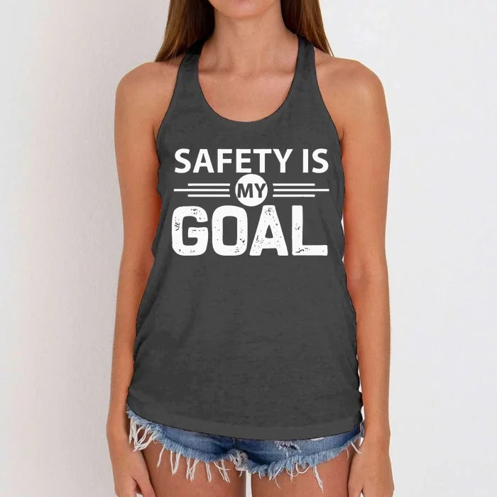 Safety Is My Goal Safety Specialist Women's Knotted Racerback Tank