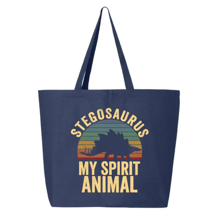 Stegosaurus Is My Spirit Animal Dinosaur Lovers Gift 25L Jumbo Tote