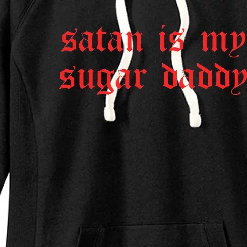 Satan Is My Sugar Daddy I Goth Aesthetic Women's Fleece Hoodie