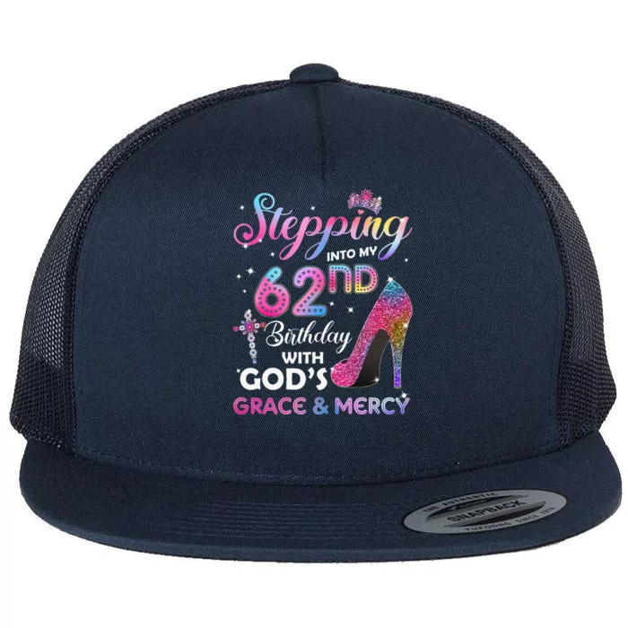 Stepping Into My 62nd Birthday Gift Women 62 Years Old Pumps Flat Bill Trucker Hat