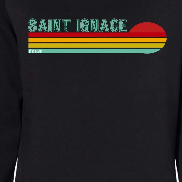 Saint Ignace Michigan Womens California Wash Sweatshirt