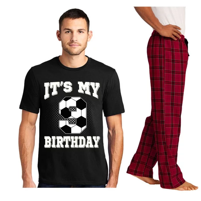 Soccer ItS My 9th Birthday 9 Years Old Boy Girl Pajama Set