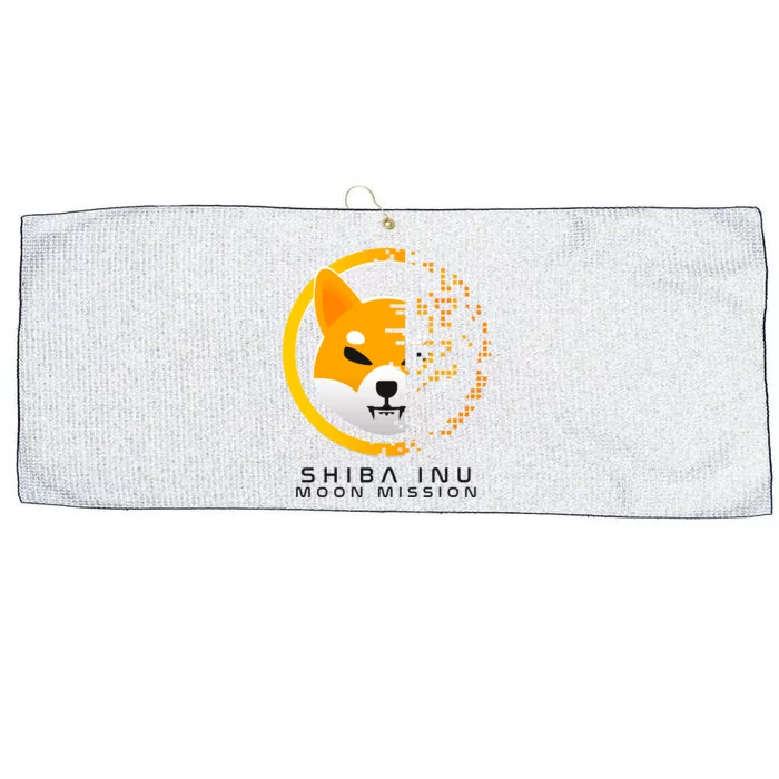 Shiba Inu Moon Mission DOGE Coin Cryptocurrency Large Microfiber Waffle Golf Towel