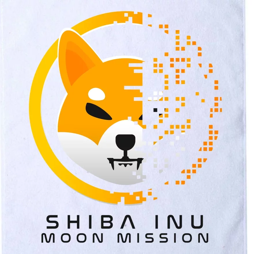 Shiba Inu Moon Mission DOGE Coin Cryptocurrency Platinum Collection Golf Towel