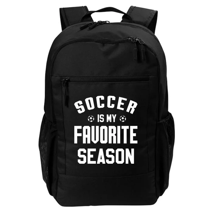 Soccer Is My Favorite Season Graphic Daily Commute Backpack