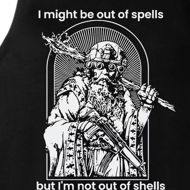 Samwise7rpg I Might Be Out Of Spells But IM Not Out Of Shells Ladies Tri-Blend Wicking Tank