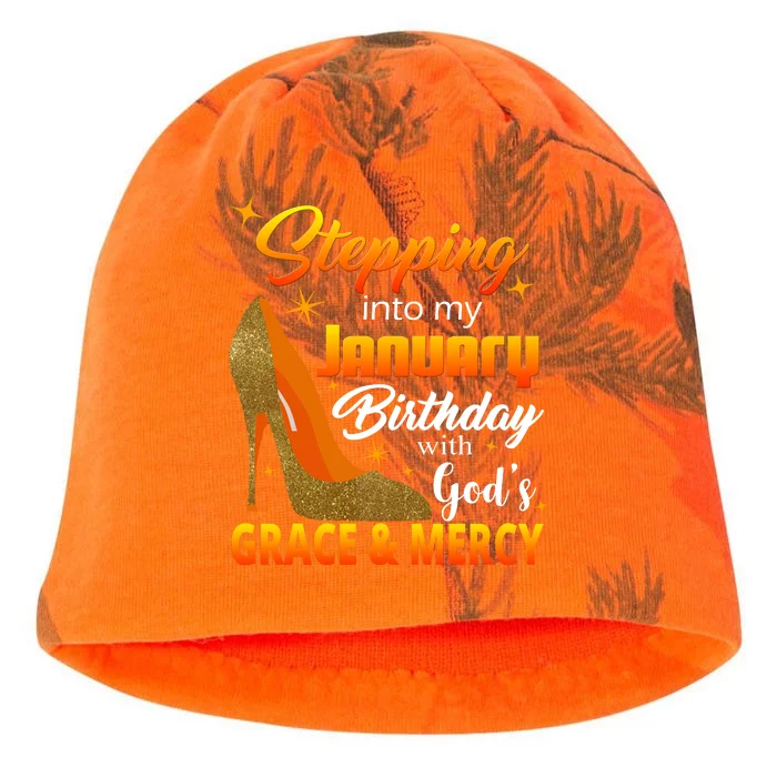 Stepping Into My January Birthday With God's Grace And Mercy Kati - Camo Knit Beanie