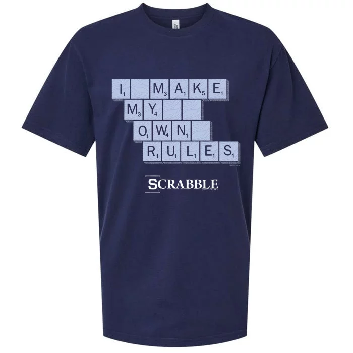 Scrabble I Make My Own Rules Vintage Letter Tile Sueded Cloud Jersey T-Shirt