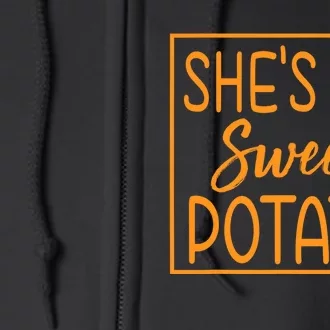 ShE Is My Sweet Potato I Yam Thanksgiving Matching Couples Full Zip Hoodie