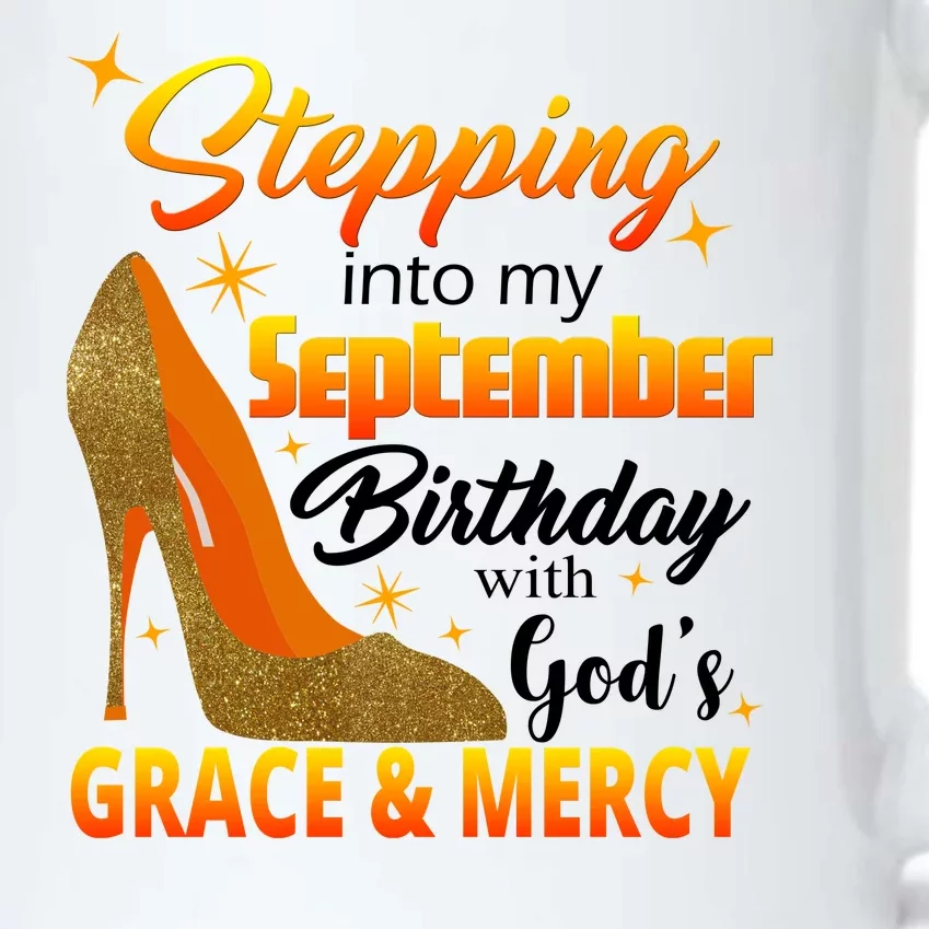 Stepping Into My September Birthday With God's Grace And Mercy Black Color Changing Mug