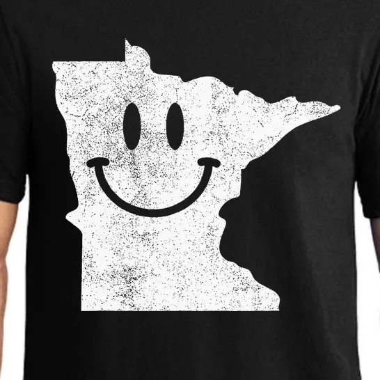 Smiling In Mn – Funny Minnesota Happy Face Pajama Set