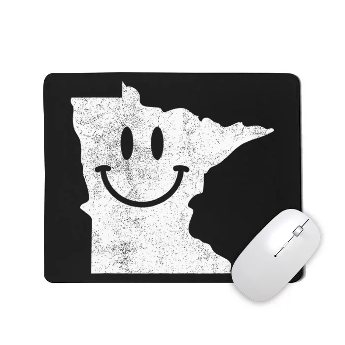 Smiling In Mn – Funny Minnesota Happy Face Mousepad