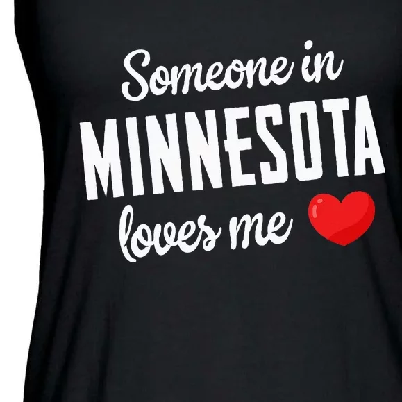 Someone In Minnesota Loves Me Ladies Essential Flowy Tank