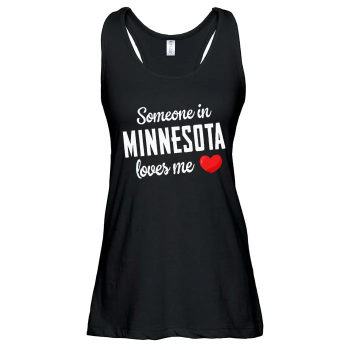 Someone In Minnesota Loves Me Ladies Essential Flowy Tank