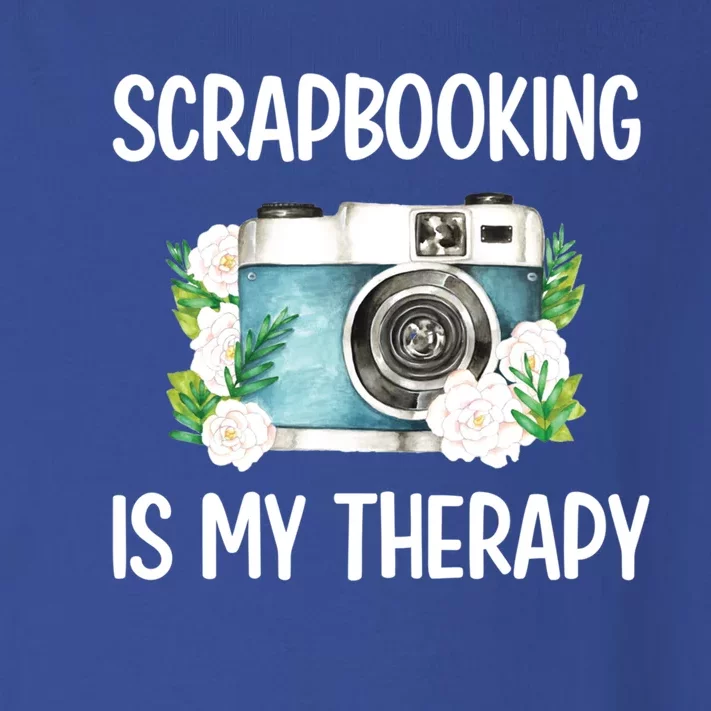 Scrapbooking Is My Therapy Scrapbooker Scrapbook Cute Gift Toddler Long Sleeve Shirt