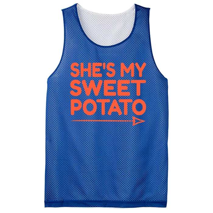 She Is My Sweet Potato Funny I Yam Funny Gift Sweet Potato Lover Gift Mesh Reversible Basketball Jersey Tank