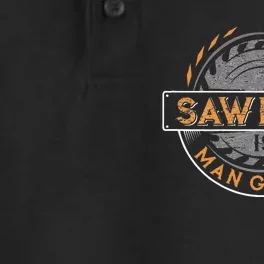 Sawdust is Man Glitter for Woodworkers & Carpenters Dry Zone Grid Performance Polo