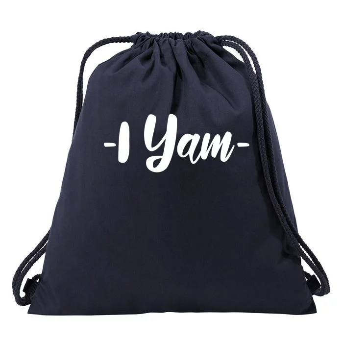 She Is My Sweet Potato I Yam Couple Matching Thanksgiving Gift Drawstring Bag