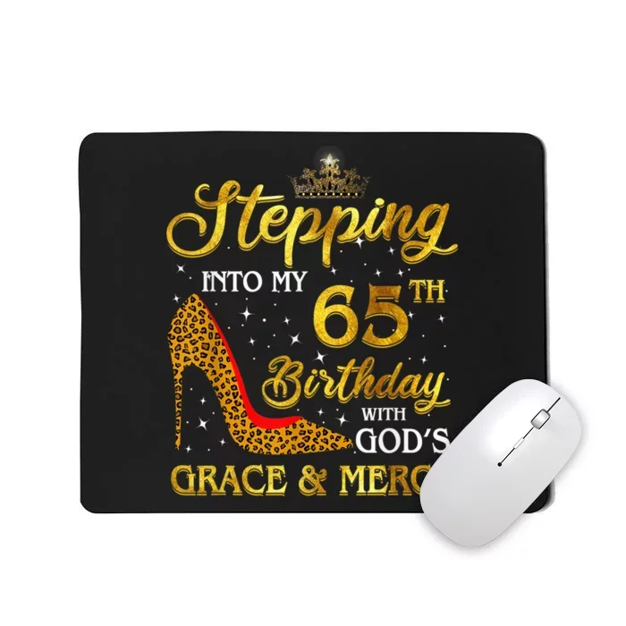 Stepping Into My 65th Birthday Gift Girl Wo 65 Year Old Mousepad