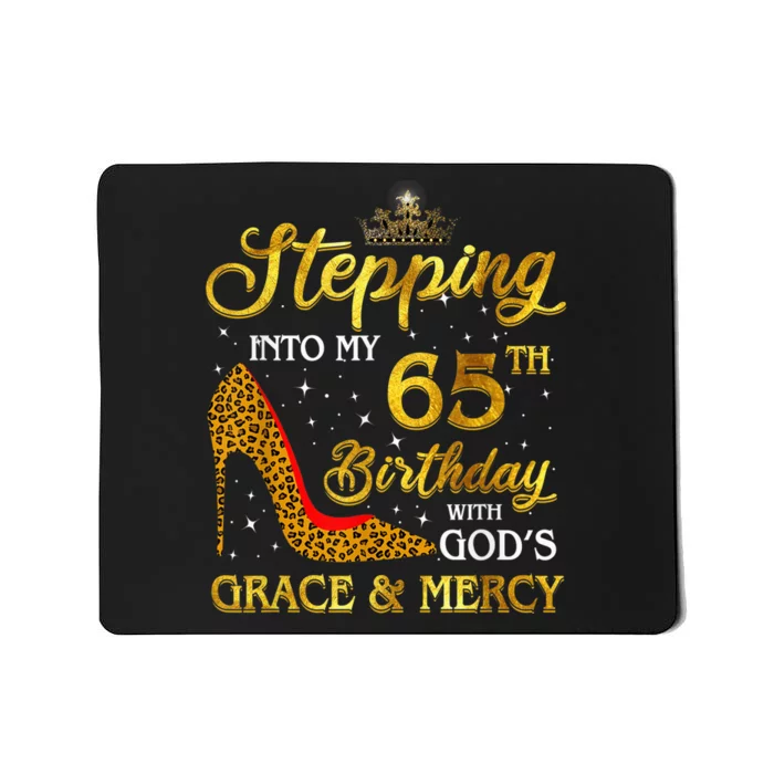 Stepping Into My 65th Birthday Gift Girl Wo 65 Year Old Mousepad