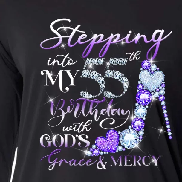 Stepping into my 55th birthday with God's grace & Mercy Cooling Performance Long Sleeve Crew