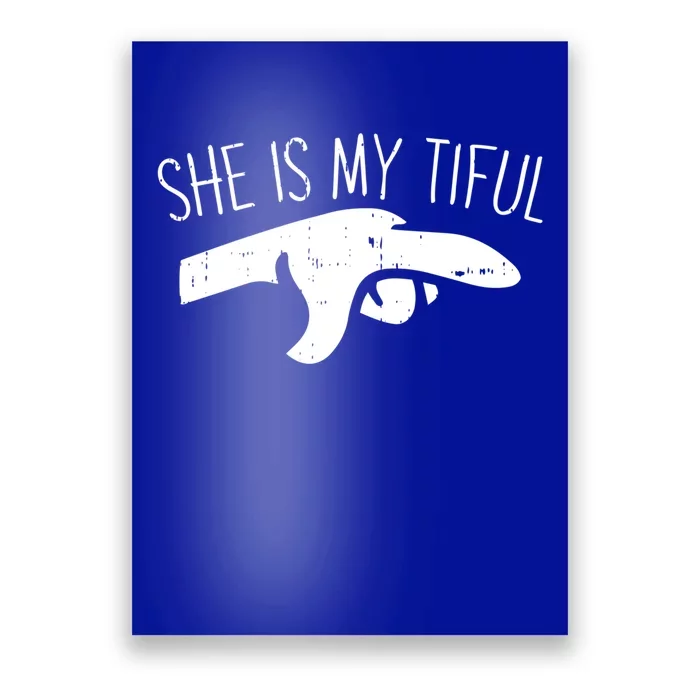 She Is My Tiful Halloween Costume Ghost Matching Couple Gift Poster