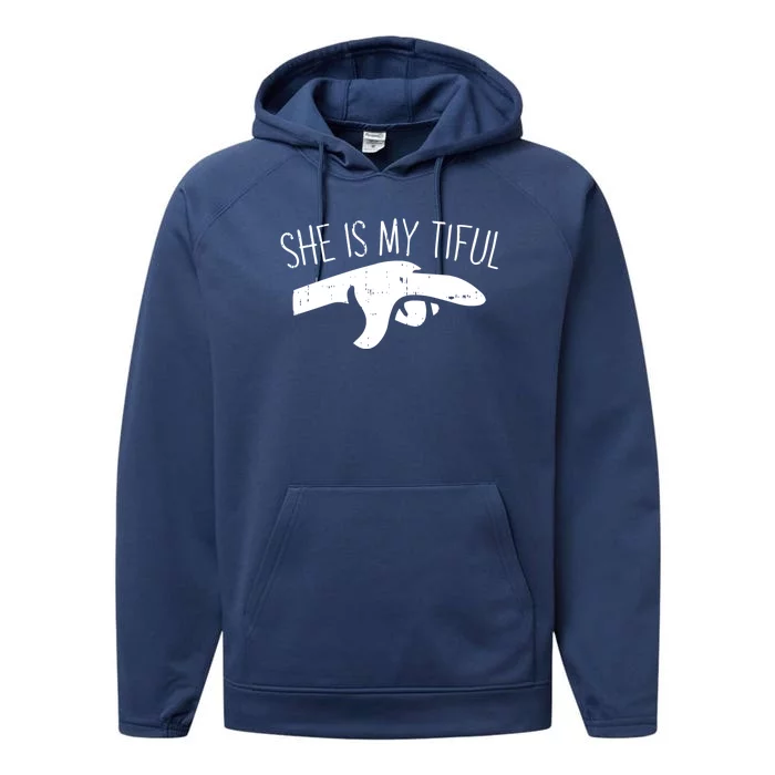 She Is My Tiful Halloween Costume Ghost Matching Couple Gift Performance Fleece Hoodie