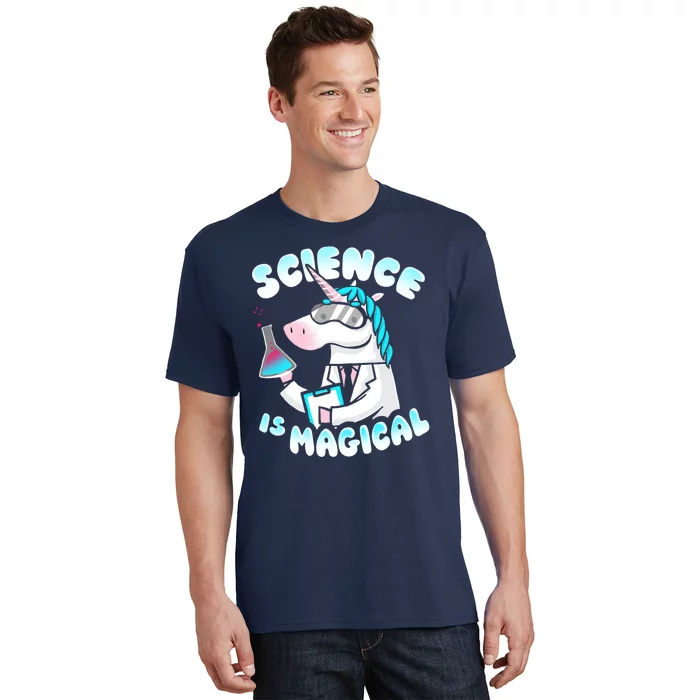 Science Is Magical Lab Unicorn Funny T-Shirt