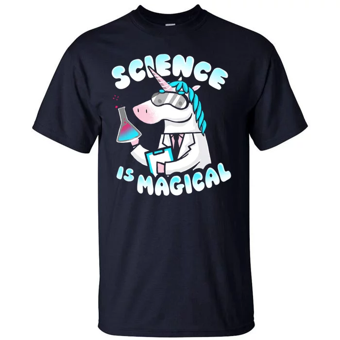 Science Is Magical Lab Unicorn Funny Tall T-Shirt