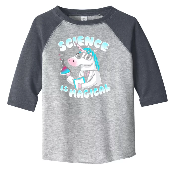 Science Is Magical Lab Unicorn Funny Toddler Fine Jersey T-Shirt