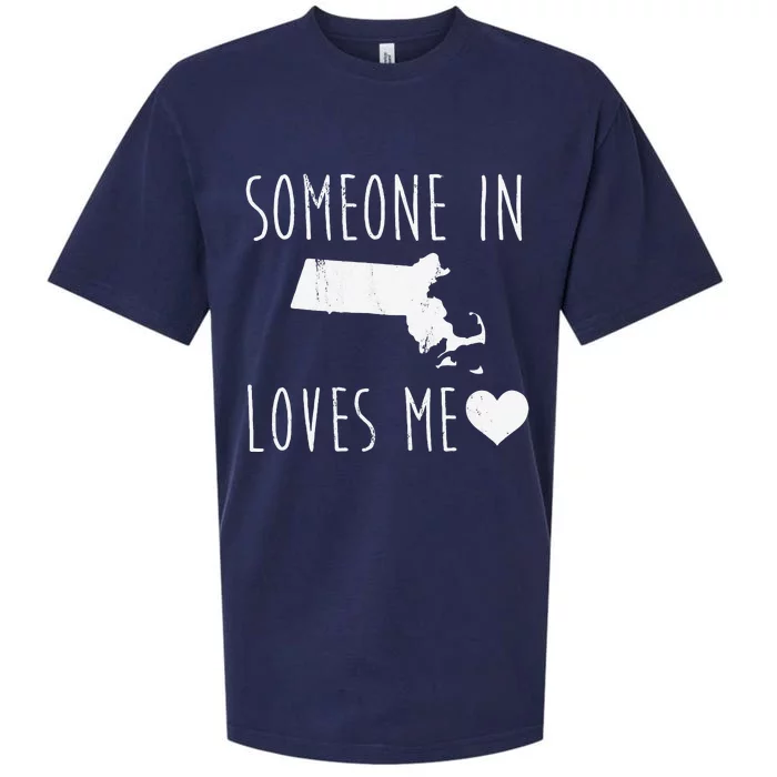 Someone in Massachusetts Loves Me! Cute State Sueded Cloud Jersey T-Shirt