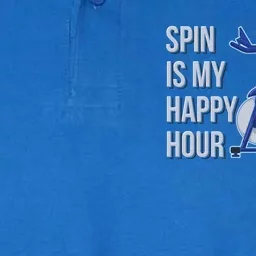 Spin Is My Happy Hour Spinning Indoor Cycling Biking Workout Funny Gift Softstyle Adult Sport Polo