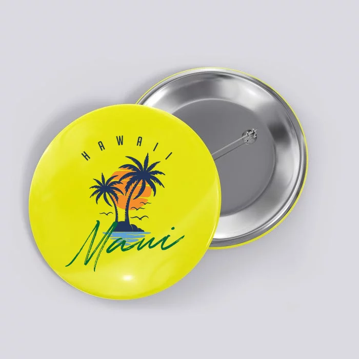 Summer In Maui Hawaii Button