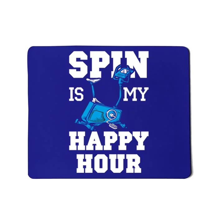 Spin Is My Happy Hour Workout Fitness Spinning Cardio Saying Meaningful Gift Mousepad