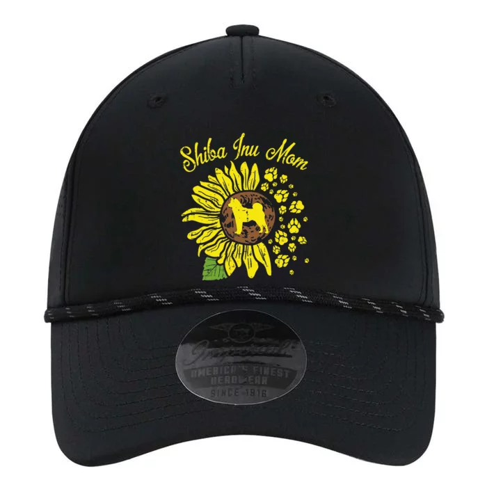 Shiba Inu Mom Sunflower Japanese Akita Dog Lover Performance The Dyno Cap