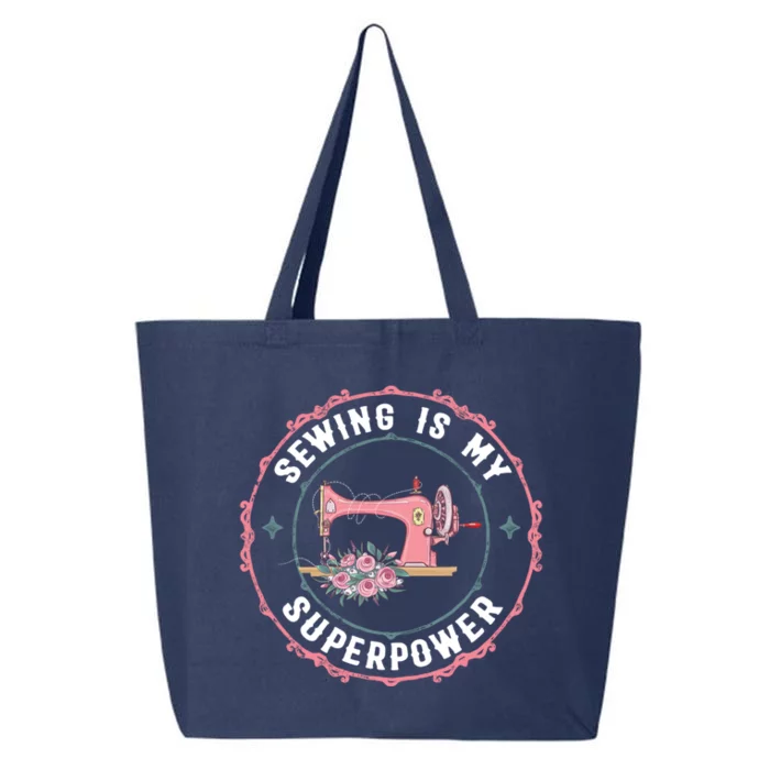 Sewing Is My Superpower Funny Sewer Crafting Lover Gift 25L Jumbo Tote