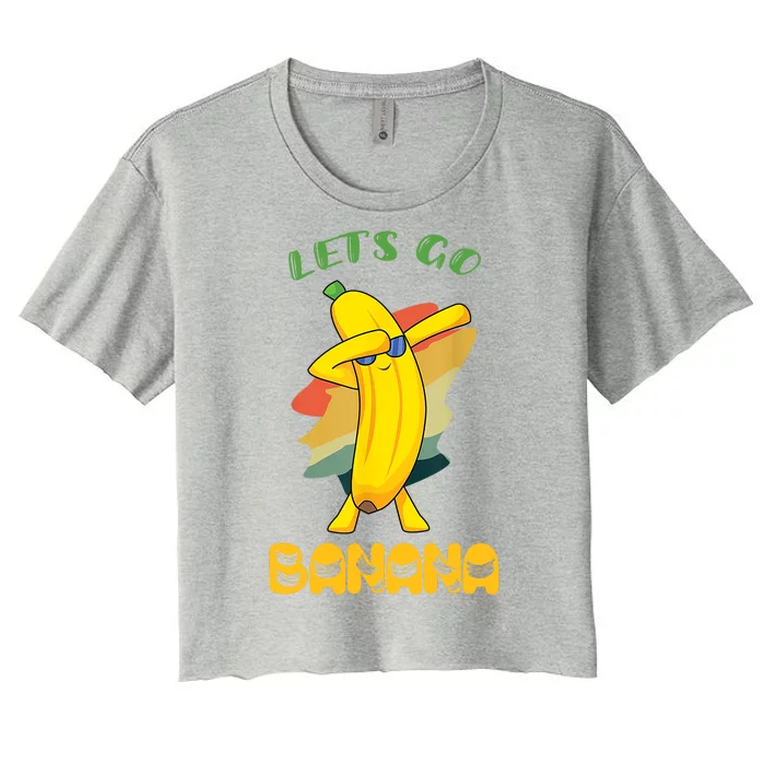 Summer In My Banana Era Funny Banana Lover Fruit Women's Crop Top Tee