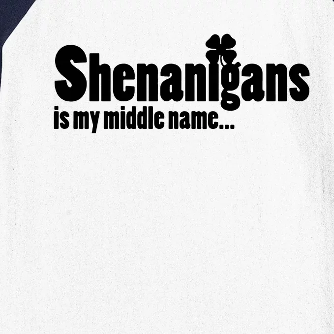 Shenanigans Is My Middle Name Baseball Sleeve Shirt